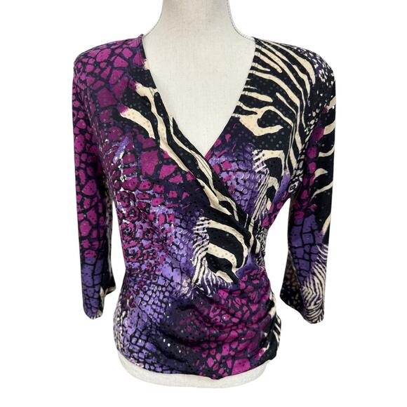 Y2K ,V neck SEXY,Top,Cheetah,Zebra, Dark Romance, Fairy,Whimsy,90's,Beetlejuice - Picture 1 of 9